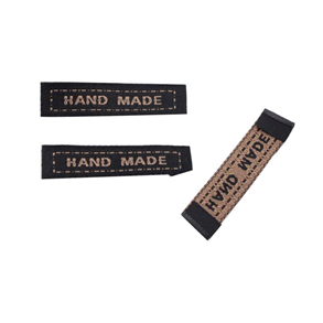 MERKELAPP - HAND MADE - Mrk brun